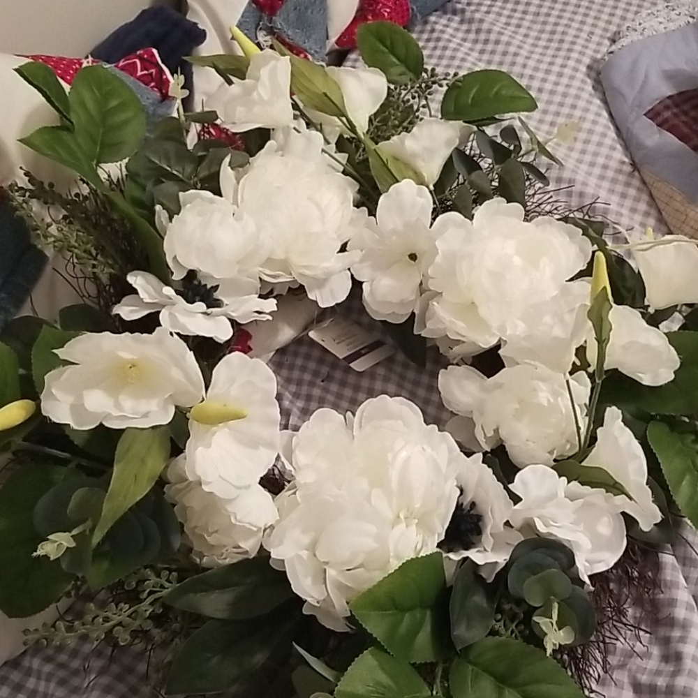Faux Floral Wreath